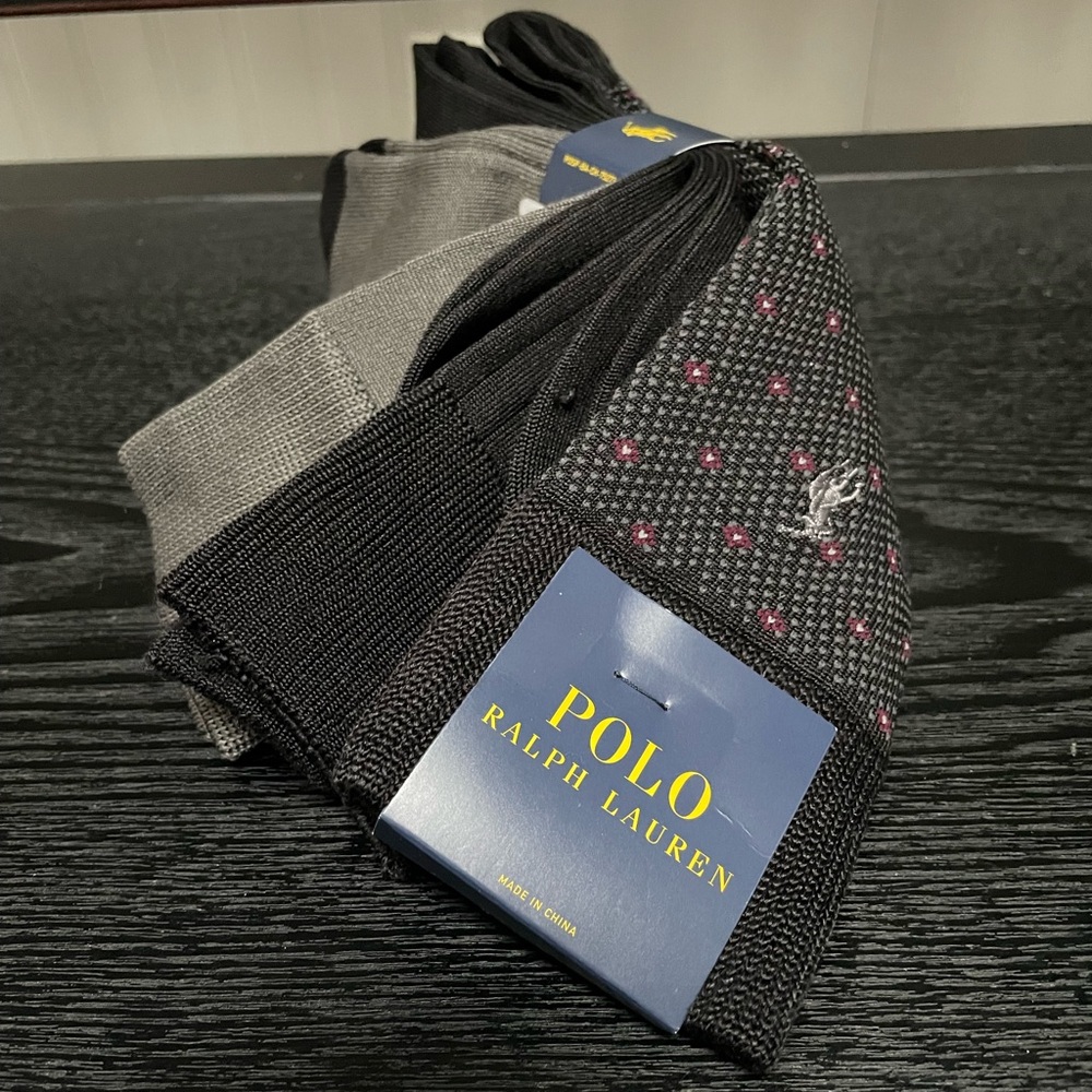 Polo by Ralph Lauren 3 Pairs Super Soft Comfort Fit Reinforced Heel & Toe 10-13